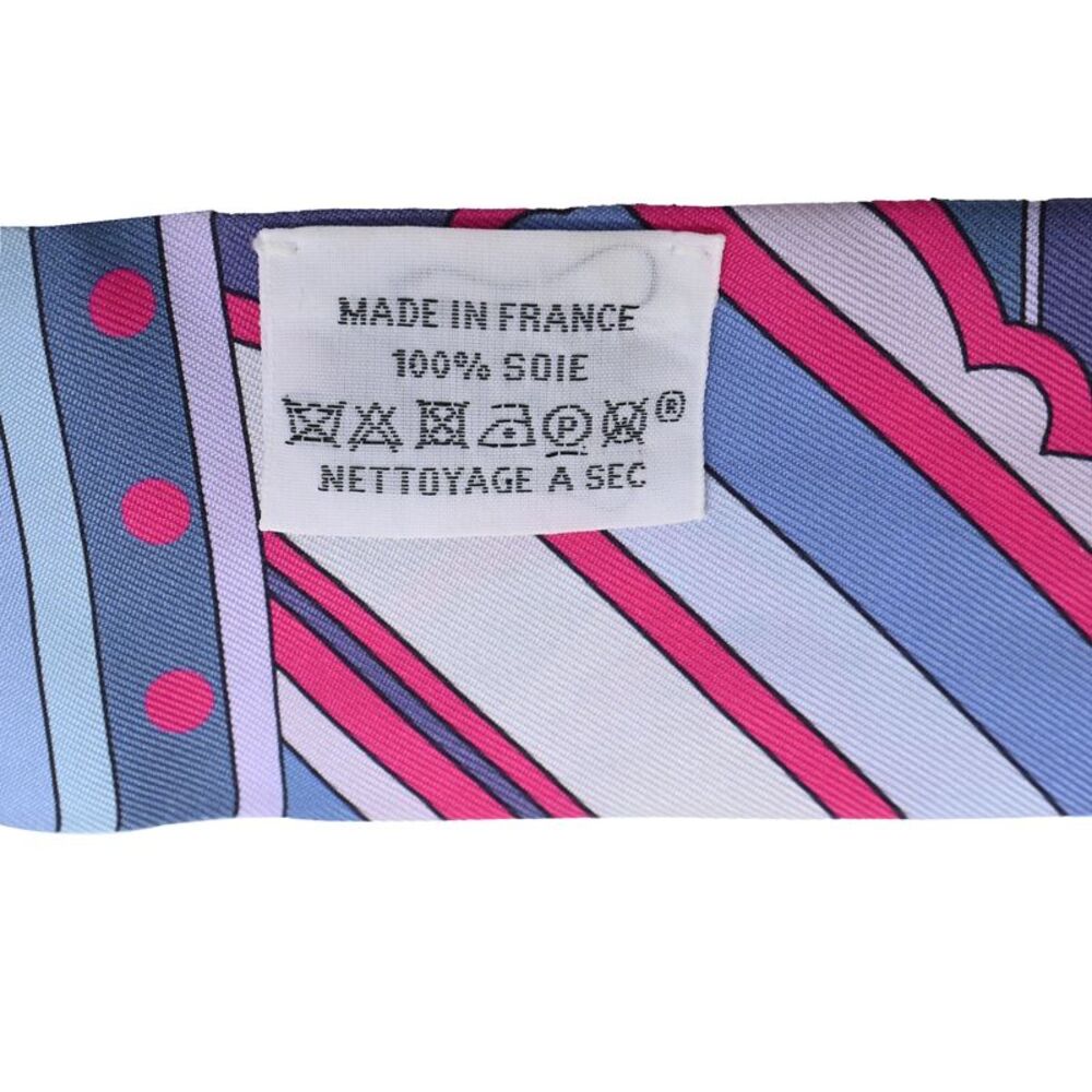 Hermès Faubourg Rainbow Twill Scarf in Multicolor Silk - Picture 4 of 9